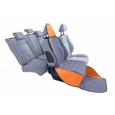 Mata samochodowa – Kardimata Activ na przedni fotel, popielato pomarańczowa